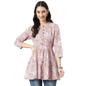 Stylum Women's Floral Printed Cotton Top images: